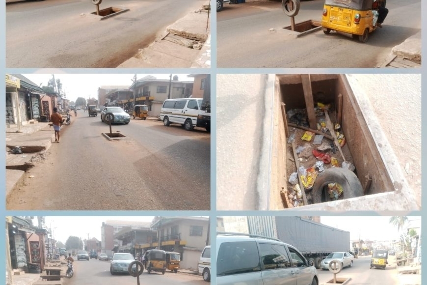 Metal Scrap Dealers Create Deathtrap on Popular Anambra Road