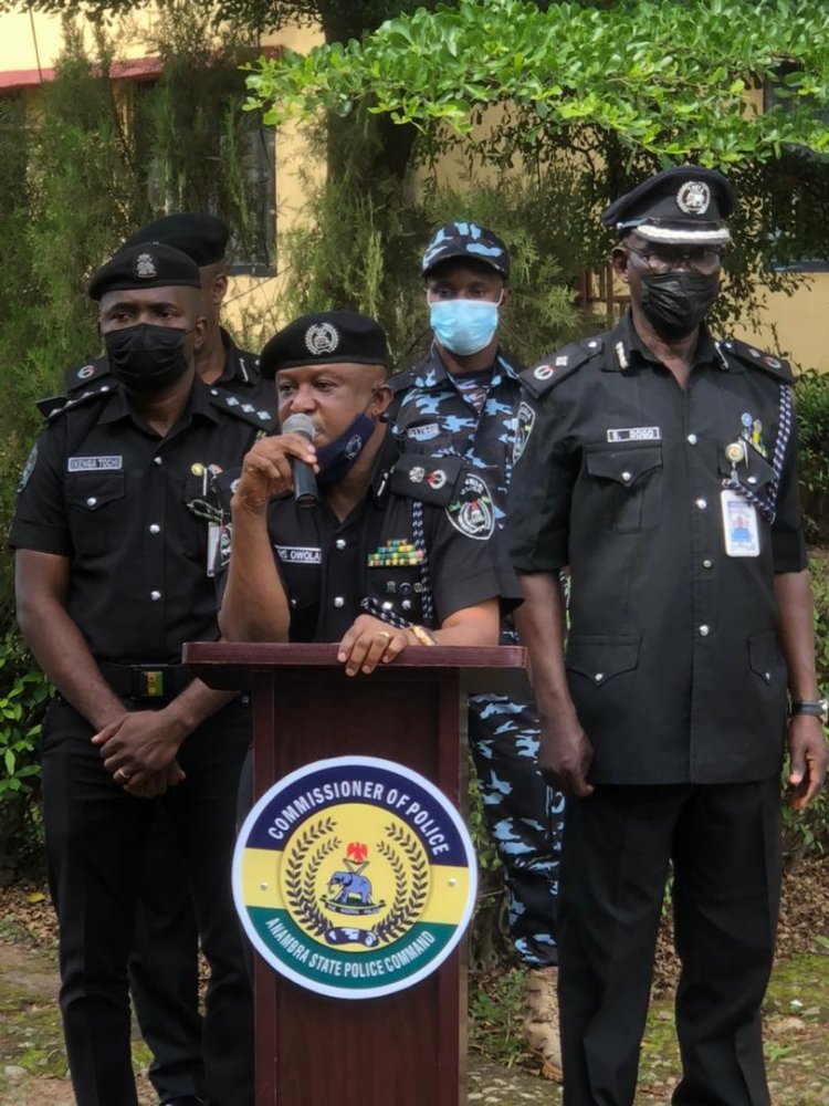 PRESS BRIEFING BY THE ANAMBRA STATE COMMISSIONER OF POLICE OVER YESTERDAY'S UNKNOWN GUNMEN ATTACK IN ANAMBRA