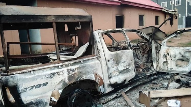Angry Traders Set Vigilante Office Ablaze in Umuahia over Alleged Killing of Member