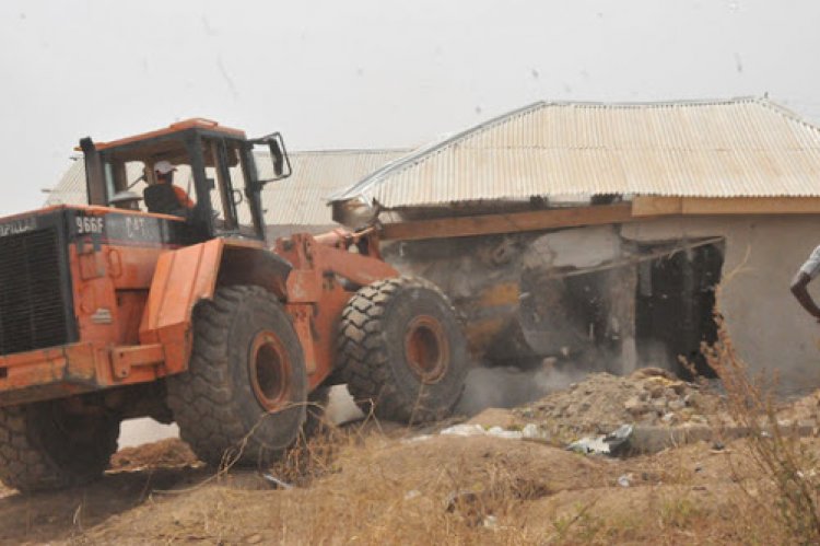 Tears As FCTA Demolishes 400 Illegal Structures in Abuja