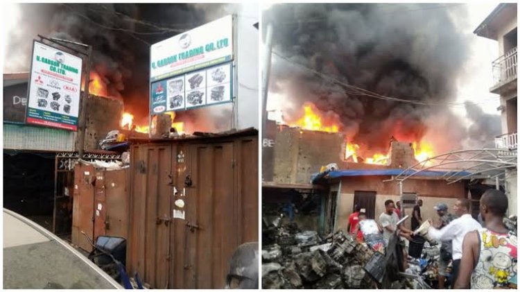 In Lagos, Fire Guts Ladipo Market, Damages Goods Worth Millions