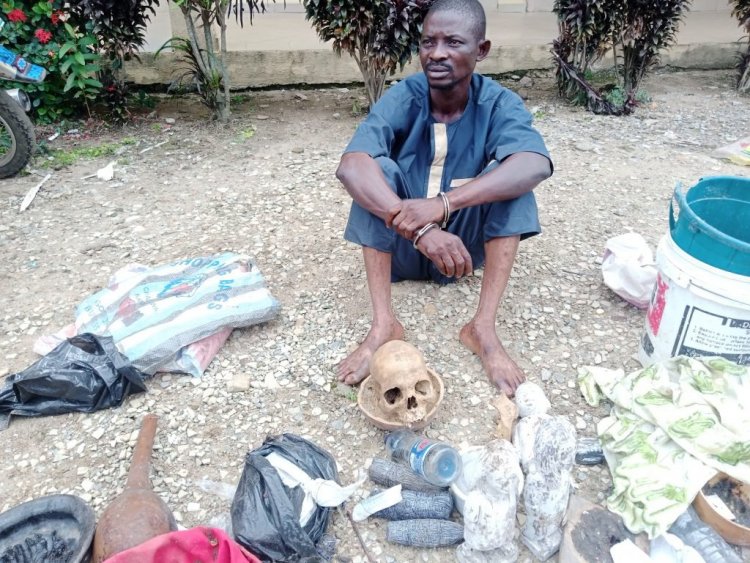 I Never Knew It's an Offence, Says Herbalist Caught with Human Skull
