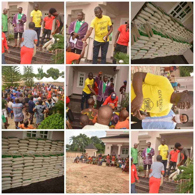 Chief Ezenagu Shares Money, Bags of Rice to the Needy in Celebration of T.B. Joshua,s Legacy