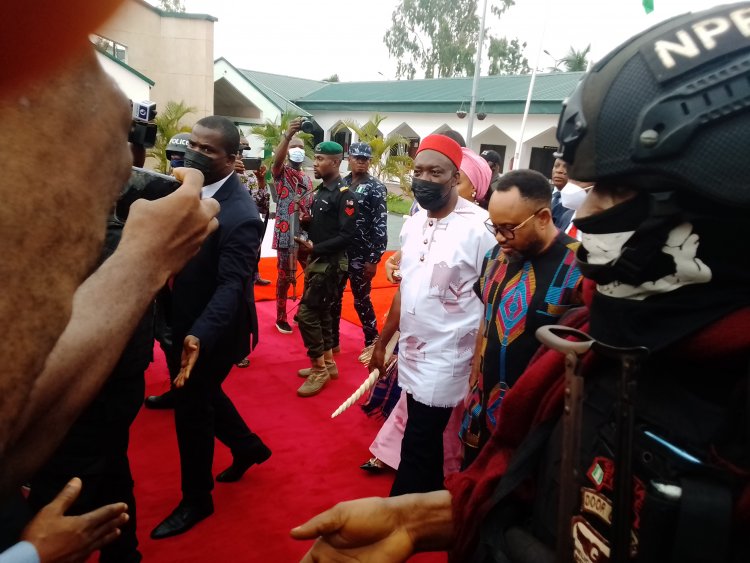 Soludo Arrives Venue of His Swearing-in Ceremony