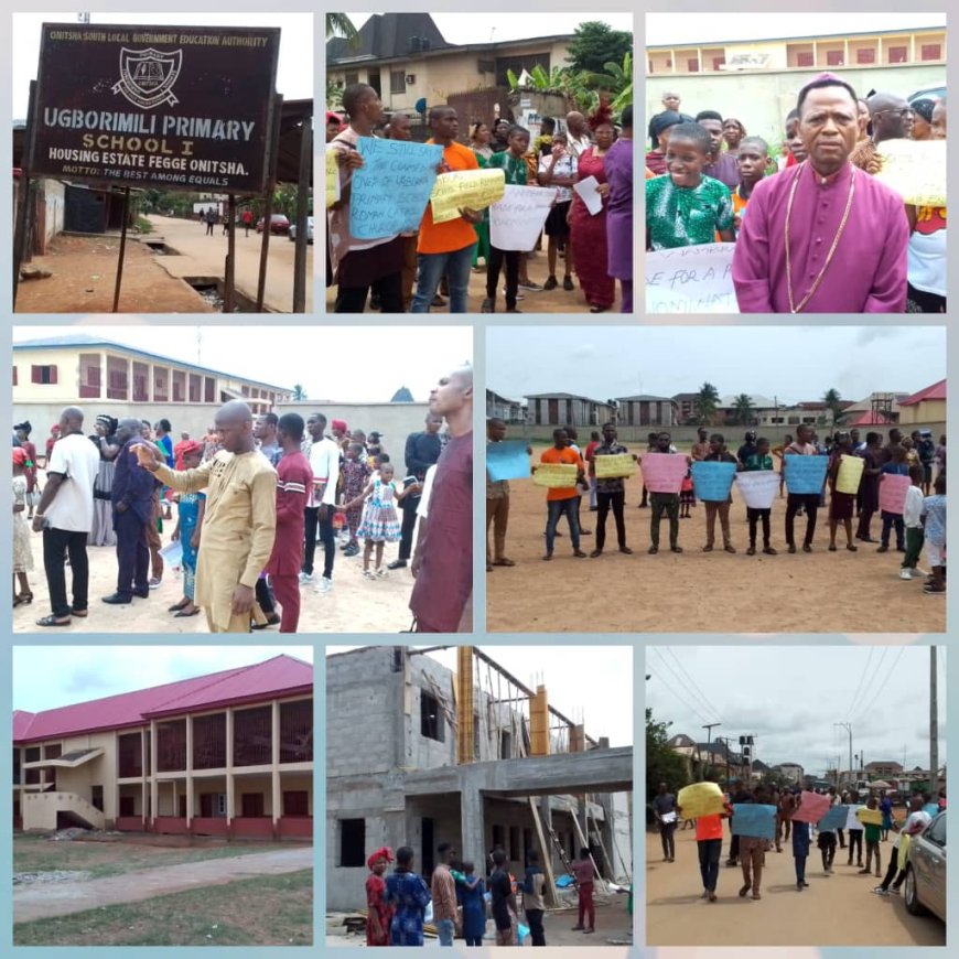 Ownership, Locking Up of Ugborimili Primary School Spark Protest in Anambra, As Residents Appeal Soludo's Intervention