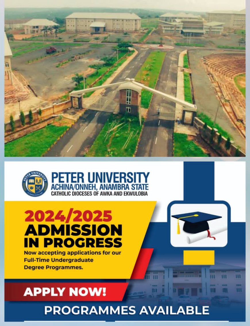 Peter University Begins Admission of New Students, Boosts of New Tech, Quality Learning