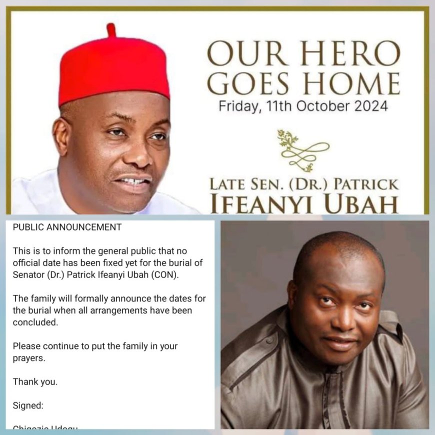 Controversy Trails Ifeanyi Ubah's Burial Date