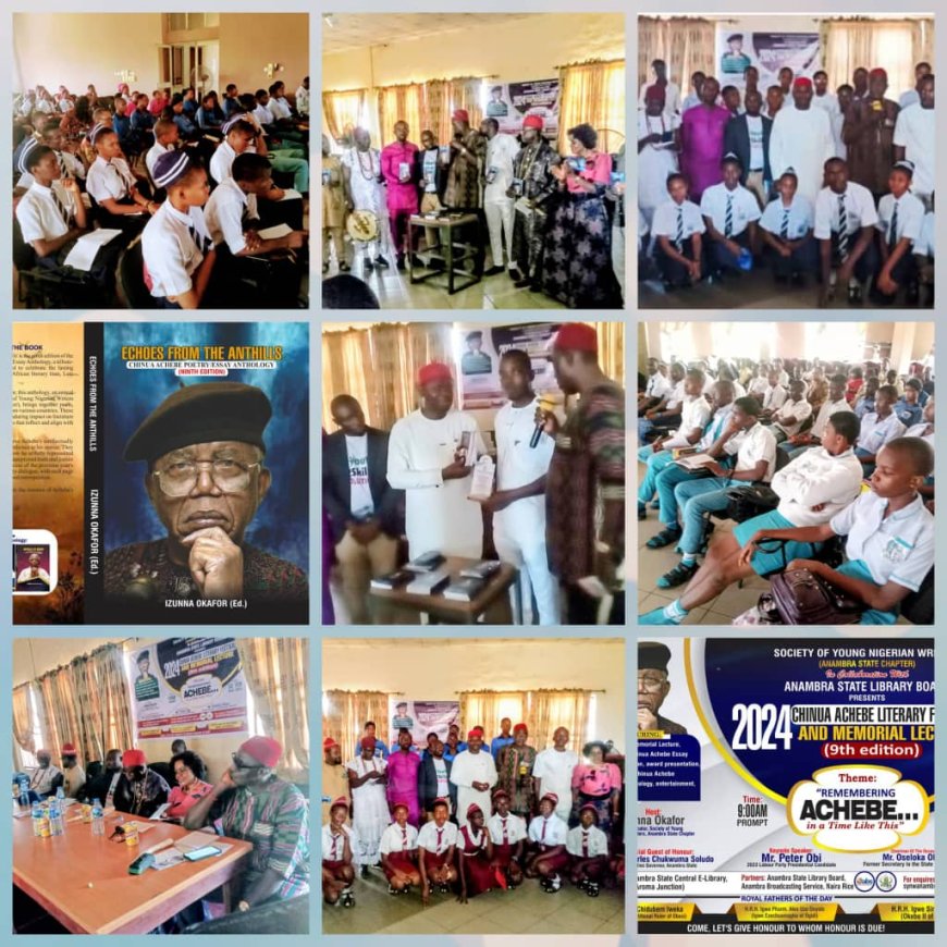 Successes Trail 2024 Chinua Achebe Literary Festival and Memorial Lecture in Anambra