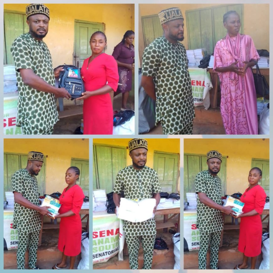 Don't Sacrifice Your Child's Education on the Altar of Money — Anambra Philanthropist Urges Parents, Donates Learning Materials to Schools