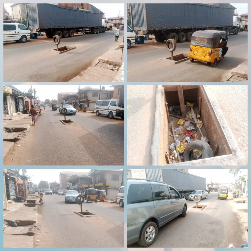 Metal Scrap Dealers Create Deathtrap on Popular Anambra Road